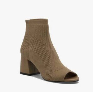 Adrienne Vittadini Beena Sock Bootie (Women) in camel knit